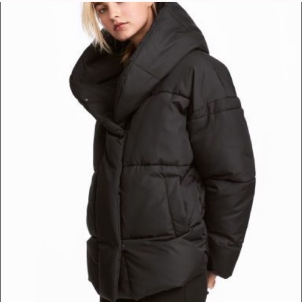 H&M oversized cropped puffer